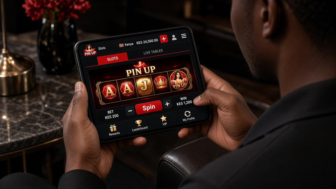 Pin Up mobile play screen